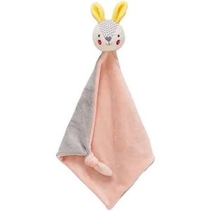 NWOT Petit Collage Organic Soft Plush Bunny Baby Lovey Security Blanket